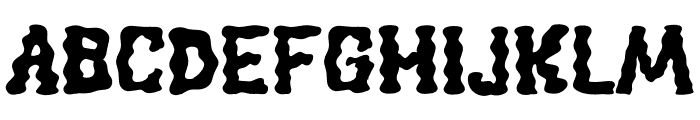 Bubble Zombie Font LOWERCASE