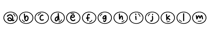 Bubble blink Font LOWERCASE