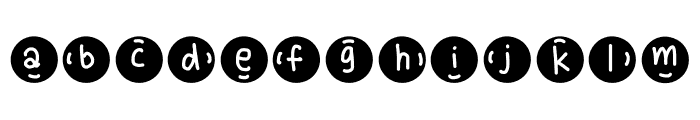 Bubble foam Font LOWERCASE