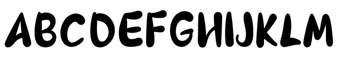 BubbleFlow-Regular Font UPPERCASE