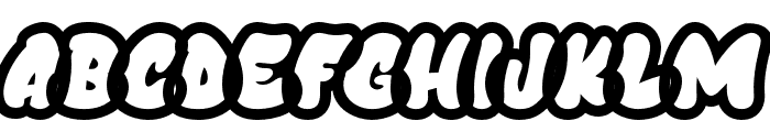 BubbleGraff-Outline Font UPPERCASE