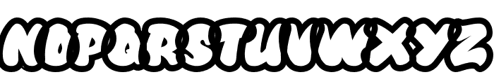 BubbleGraff-Outline Font UPPERCASE