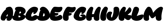 BubbleGraffRegular Font LOWERCASE