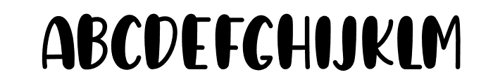 BubbleGum Font UPPERCASE