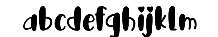 BubbleGum Font LOWERCASE