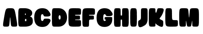 BubbleGummy-Regular Font UPPERCASE