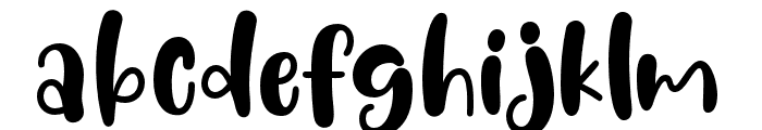 BubbleTime-Regular Font LOWERCASE