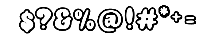 Bubble_Arcade Font OTHER CHARS