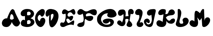 Bubblebie-Regular Font UPPERCASE