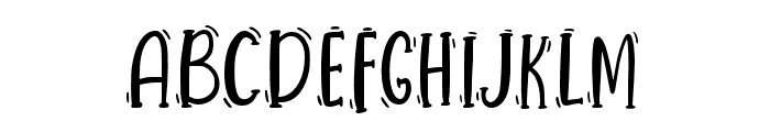 Bubblegum-Regular Font UPPERCASE