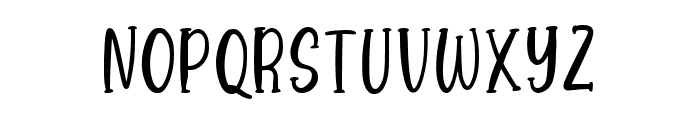 Bubblegum-Regular Font LOWERCASE