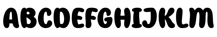 Bubbly Mango Font UPPERCASE