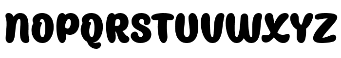 Bubbly Mango Font UPPERCASE