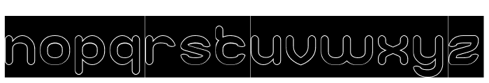 Bubbly Water-Hollow-Inverse Font LOWERCASE
