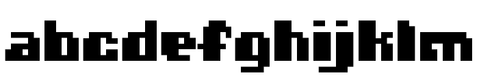 BubblyBitRegular Font LOWERCASE