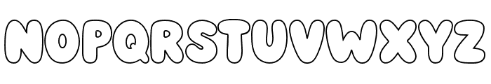 Buby Bambam Outline Font UPPERCASE