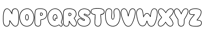 Buby Bambam Outline Font LOWERCASE