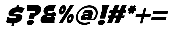 Buckson-CondensedItalic Font OTHER CHARS