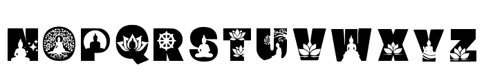 Buddha Regular Font LOWERCASE