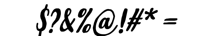 Budidaya Italic Font OTHER CHARS