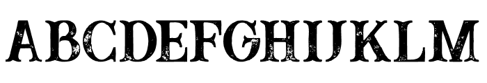 Buffalo Grunge Font UPPERCASE