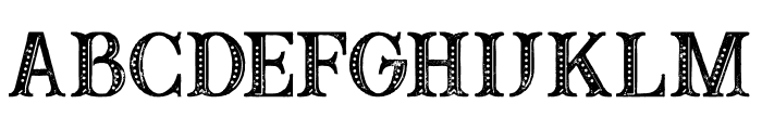 Buffalo Inline Grunge Font LOWERCASE