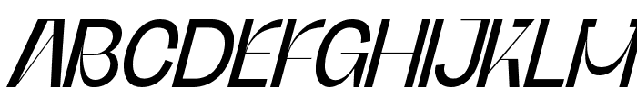 Building Virtually Regular Italic Font UPPERCASE