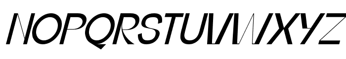 Building Virtually Regular Italic Font UPPERCASE