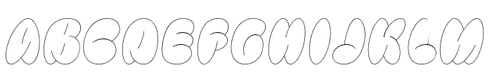 Bulbis-Outline Font LOWERCASE
