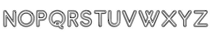 Bulbous Regular Font UPPERCASE
