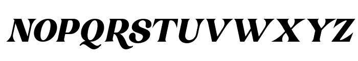 Bulgari Club Italic Font UPPERCASE