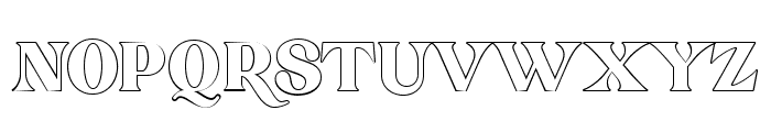Bulgari Club Outline Font UPPERCASE