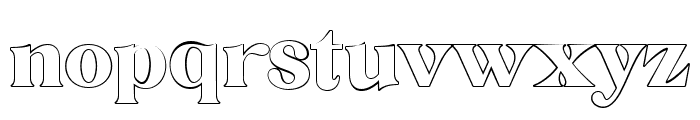Bulgari Club Outline Font LOWERCASE