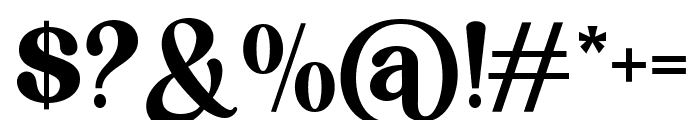 Bulgari Club Regular Font OTHER CHARS