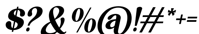 BulgariClub-Italic Font OTHER CHARS