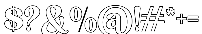 BulgariClub-Outline Font OTHER CHARS