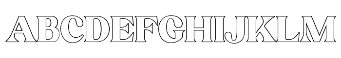 BulgariClub-Outline Font UPPERCASE