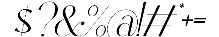 Bulgatry Italic Font OTHER CHARS