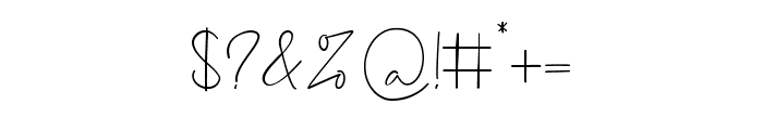 Bulgatty Signature Font OTHER CHARS