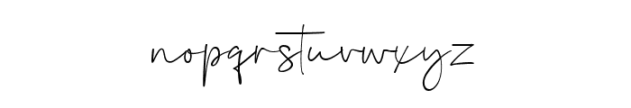 Bulgatty Signature Font LOWERCASE