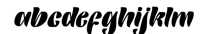 Bulkey Italic Font LOWERCASE