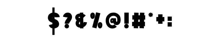 Bulky Banana Font OTHER CHARS