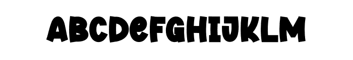 Bulky Banana Font UPPERCASE