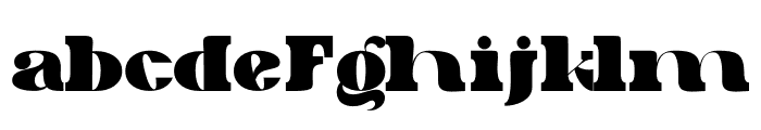 Bulky Big Regular Font LOWERCASE