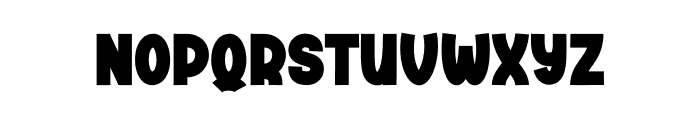 Bulky Simple Font UPPERCASE