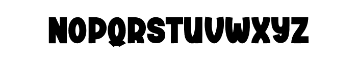 Bulky Simple Font LOWERCASE