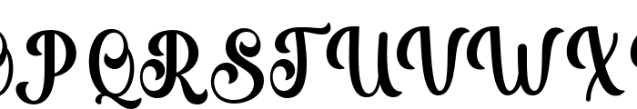 BulkySample-Regular Font UPPERCASE