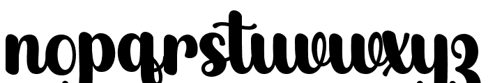 BulkySample-Regular Font LOWERCASE