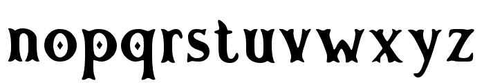 Bulky Font LOWERCASE