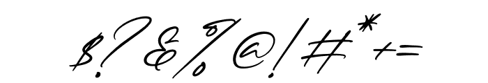 Bullgeria Italic Font OTHER CHARS